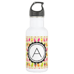 Popsicles and Ice Cream Personalised Monogram 532 Ml Water Bottle
