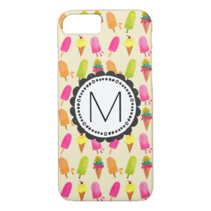 Popsicles and Ice Cream Personalised Monogram iPhone 8/7 Case