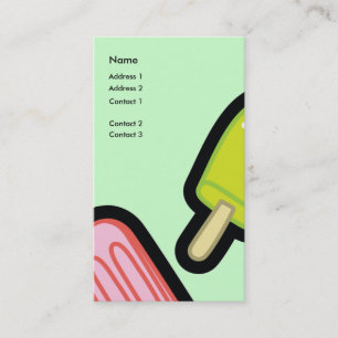 Popsicles Business Card Template