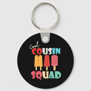 Popsicles Cool Cousin Squad Matching Summer Family Key Ring