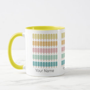 Popsicles Vintage Ice Cream Retro Summer Design Mug