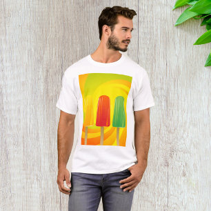 Popsicles Yellow Red Green Mens T-Shirt