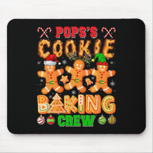 Pops's Xmas Cookie Baking Crew Funny Baker Lover F Mouse Pad
