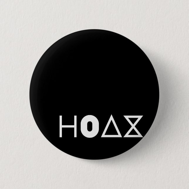 POPtRONiKA  -  HOAX - LOGO 6 Cm Round Badge (Front)