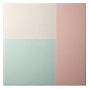 Popular Abstract Blush Pink Mint Collection Ceramic Tile
