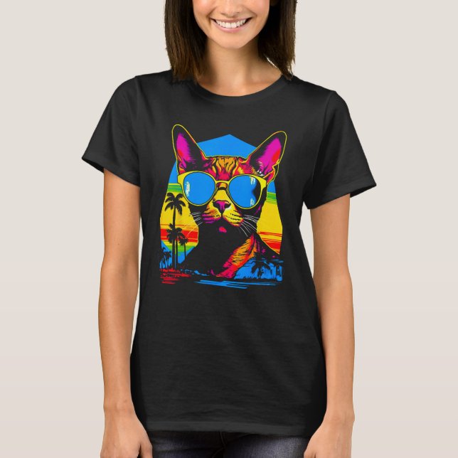 Popular Abyssinian Cat T-Shirt (Front)