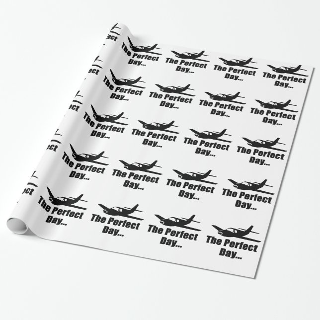 Popular Aeroplane Wrapping Paper (Unrolled)