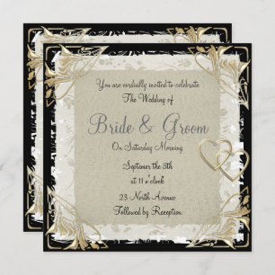 Popular and Elegant  Old Paper  Wedding Invitation