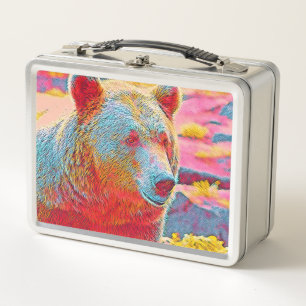 popular Animals - Bear Metal Lunch Box