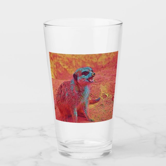 popular Animals - Meerkat Glass (Front)