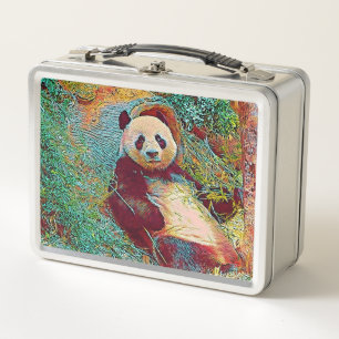popular Animals - Panda 1 Metal Lunch Box