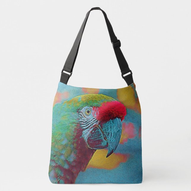 popular Animals - Parrot Crossbody Bag (Front)