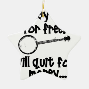 Popular Banjo Ceramic Tree Decoration