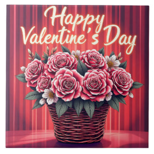 Popular Beautiful Luxury Floral Love Collection Ceramic Tile
