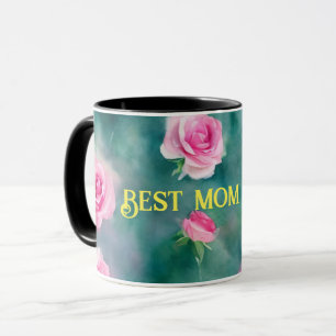 Popular Beautiful Watercolor Pink Roses Collection Mug