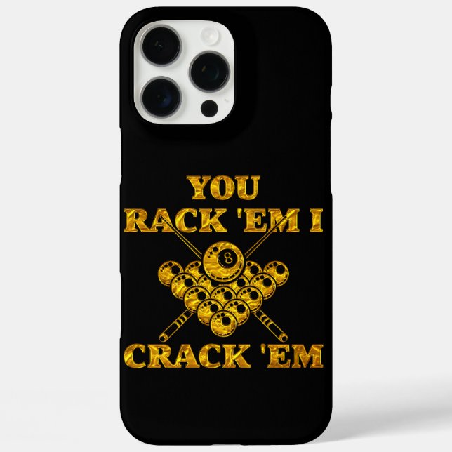 Popular Billiards Quote in Bold Design Case-Mate iPhone Case (Back)