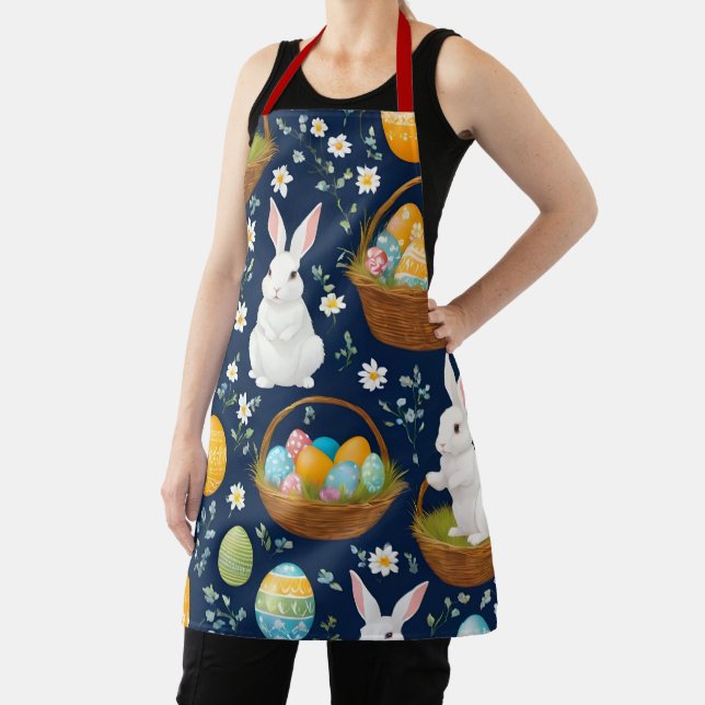 Popular Bunny Happy Easter Collection Apron (Insitu)
