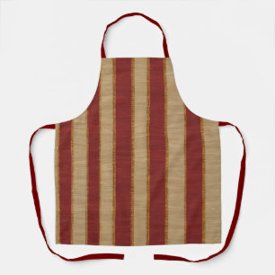 Popular Burgundy Gold Luxury Linen Collection Apron