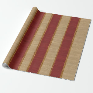 Popular Burgundy Gold Luxury Linen Collection Wrapping Paper