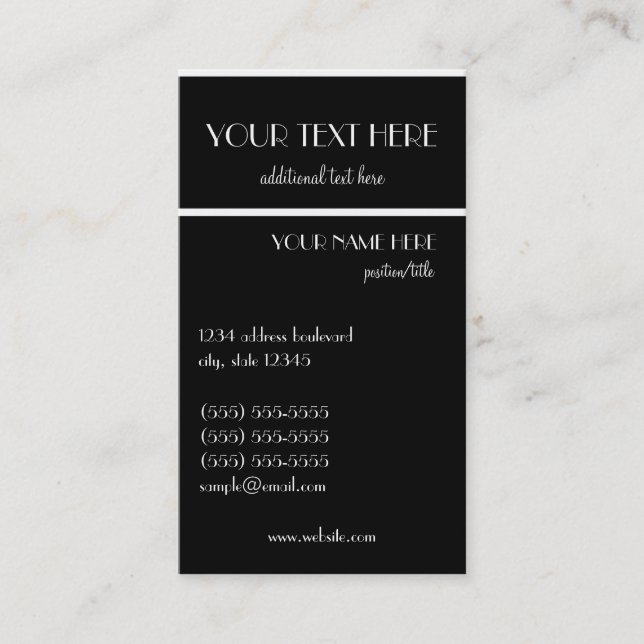 Popular Business Card (Front)