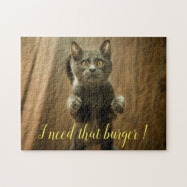 Popular Cat Design Gift Jigsaw Puzzle (Horizontal)