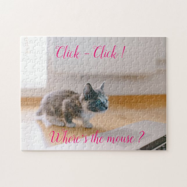 Popular Cat Design Gift Jigsaw Puzzle (Horizontal)