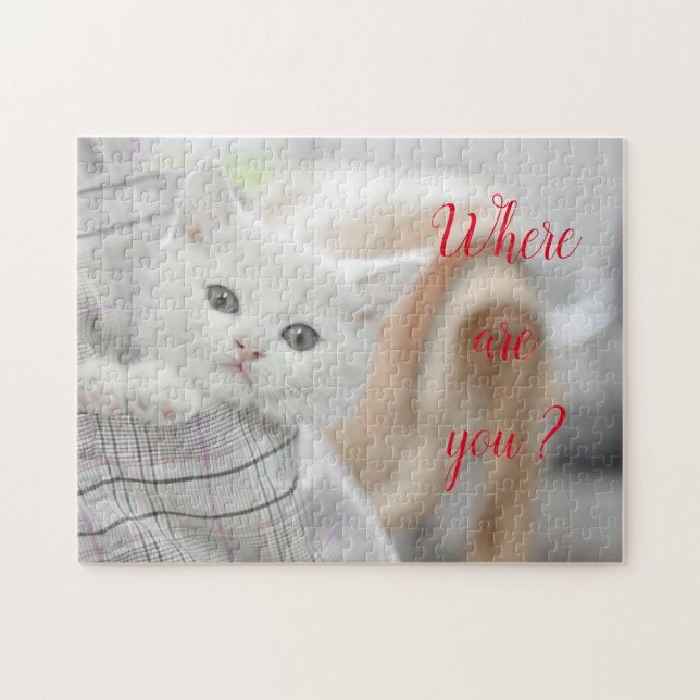 Popular Cat Design Gift Jigsaw Puzzle (Horizontal)