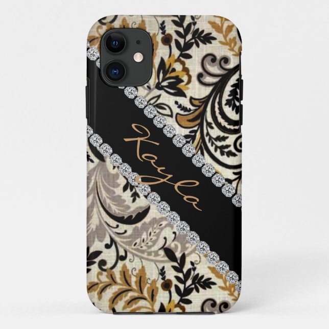 Popular CHIC DAMASK BLING  I phone 5 COVER (Back)