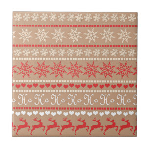 Popular Christmas Holiday pattern Ceramic Tile