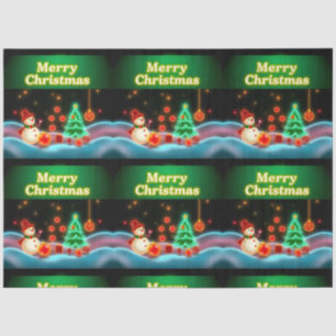 Popular Christmas Neon Holiday Collection Tissue Paper