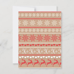 Popular Christmas Pattern Postcard