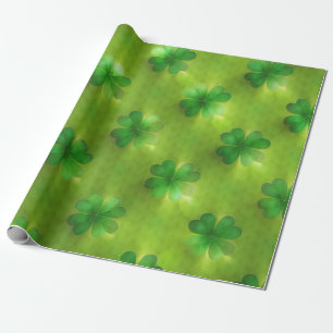 Popular Clover 4 Lists Green Collection Wrapping Paper