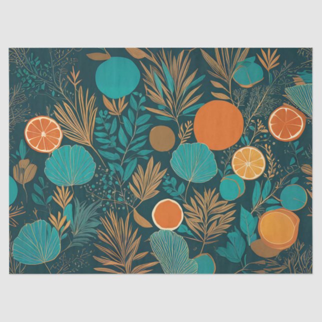 Popular Colours Orange Slices Tissue Paper (Front)