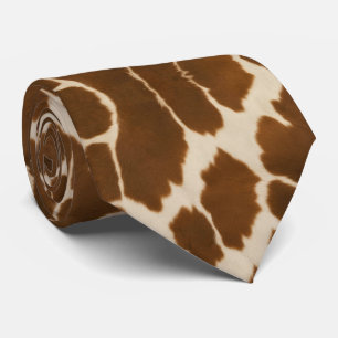 Popular Cow Faux Leather Elegant Collection Tie