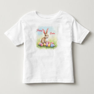 Popular Cute Easter Bunny And Eggs Collection Toddler T-Shirt