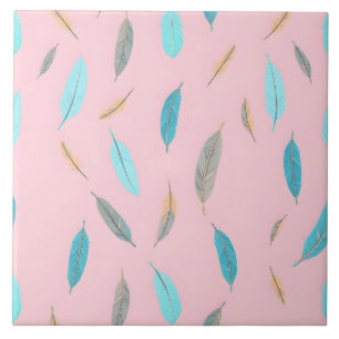 Popular Feathers Luxury Boho Collection Ceramic Tile