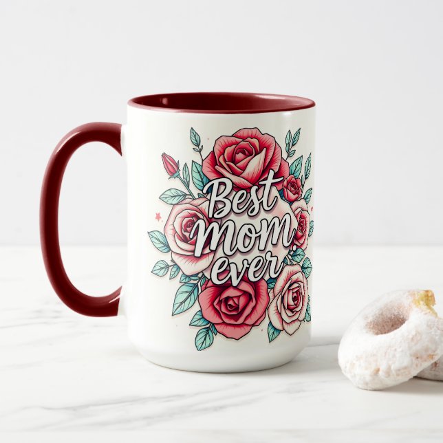 Popular Floral Luxury Gift Collection Mug (With Donut)