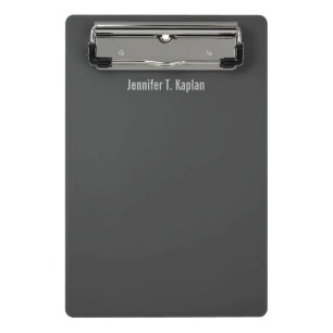 Popular Font Grey Professional Minimalist Mini Clipboard
