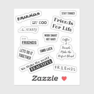 popular friends saying stickers