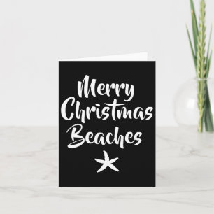 Popular Funny Merry Christmas Beaches Starfish Card