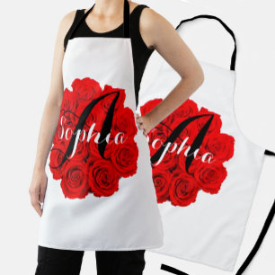 Popular Girl Names Surprise Gift Pink Roses Apron