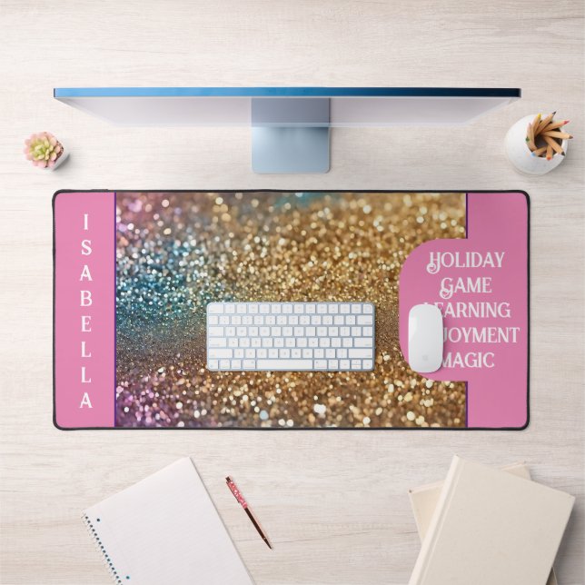 Popular Glitter Opal Holographic Collection Desk Mat (Office 1)