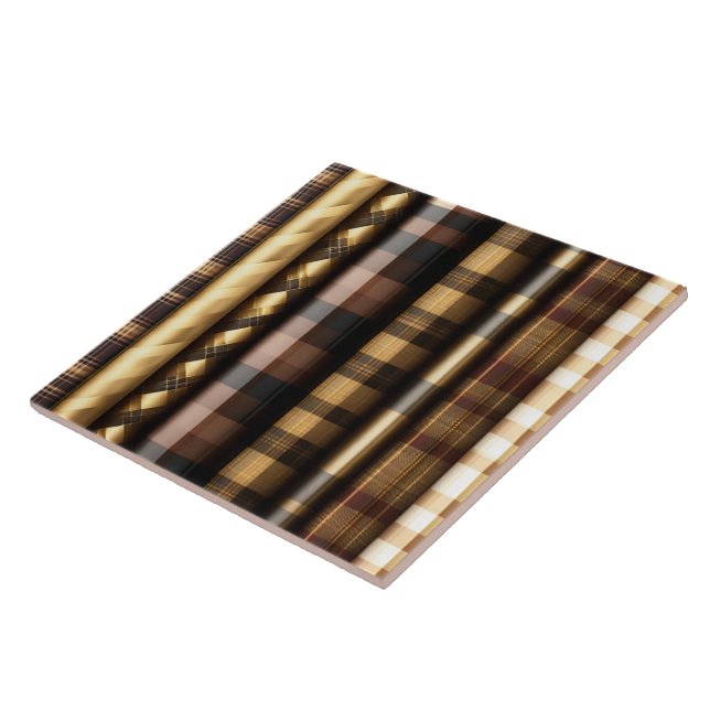 Popular Gold Wood Art Lamperia Collection Ceramic Tile (Side)