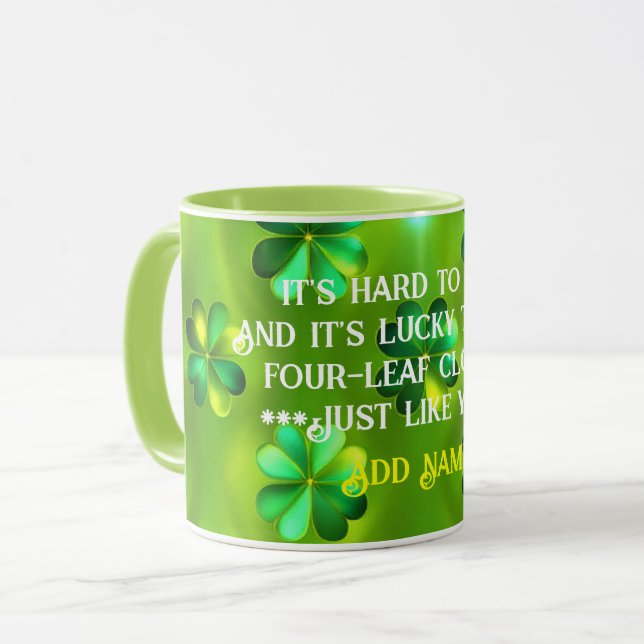Popular Green Clover 4 Lists Collection Mug (Front Left)