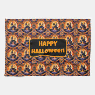 Popular Halloween Pumpkin Autumn Collection Tea Towel