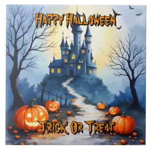 Popular Halloween Spooky Cute Collection Ceramic Tile