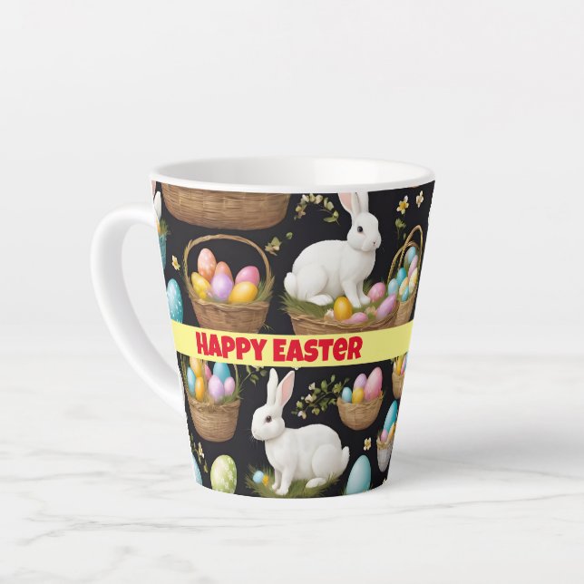 Popular Happy Easter Collection Latte Mug (Left Angle)