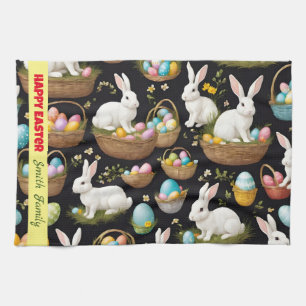 Popular Happy Easter Collection Tea Towel