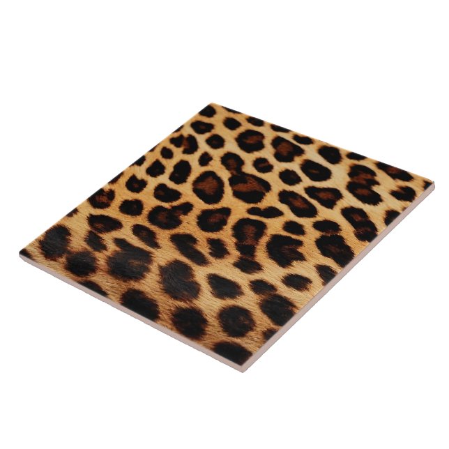 Popular Leopard Cat Animal Print Collection Ceramic Tile (Side)