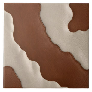 Popular Luxury Elegant Faux Cow Leather Collection Ceramic Tile
